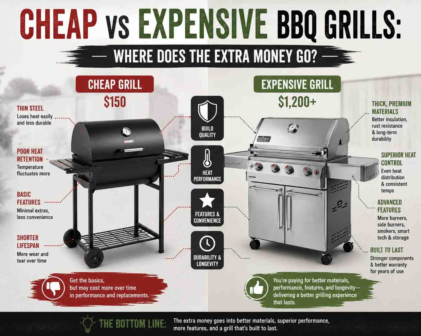 cheap vs expensive bbq grills