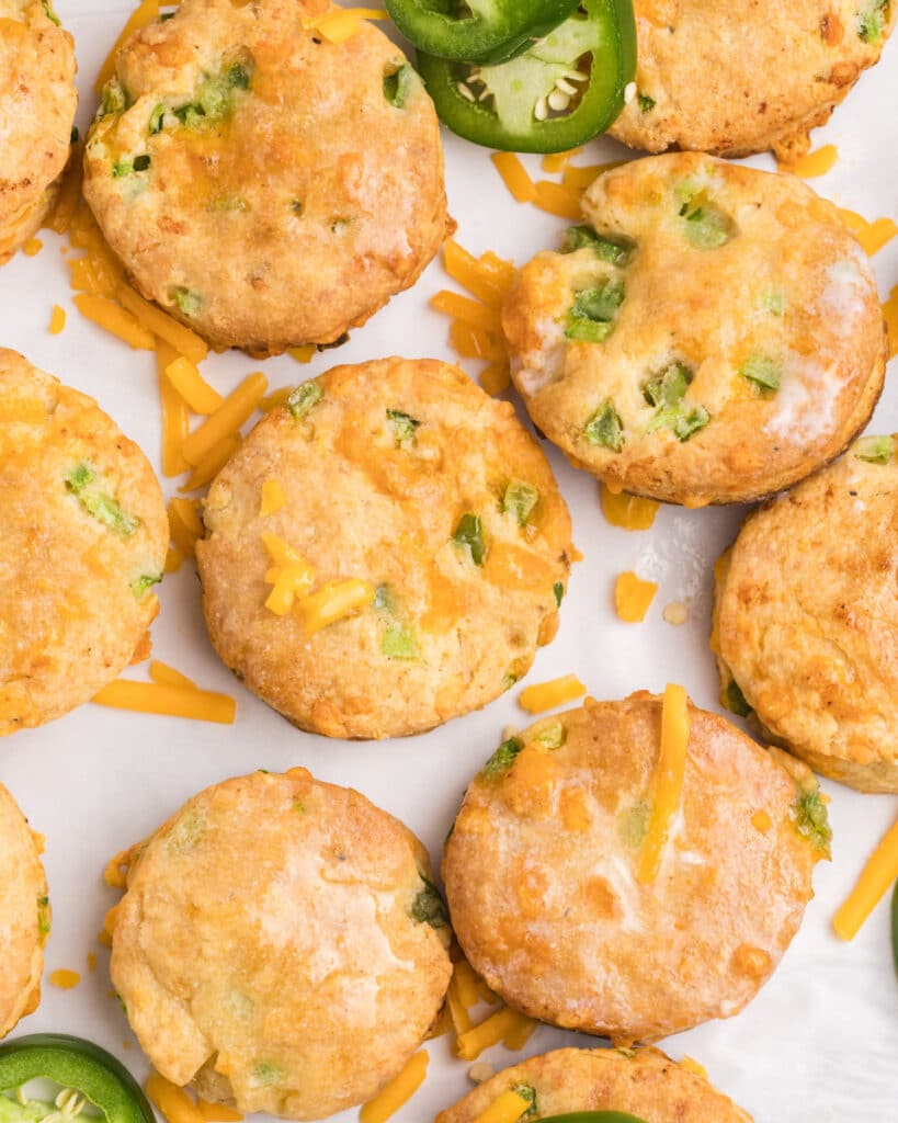 10 Cheesy, Crispy, &Amp; Comforting Breakfast Entree Recipes 6 Cheddar And Jalapeno Breakfast Biscuit Skillet
