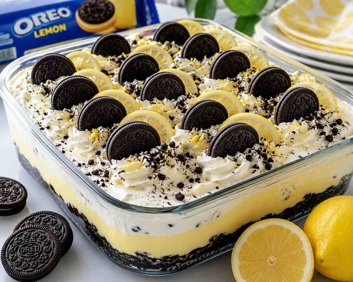epic lemon oreo dessert