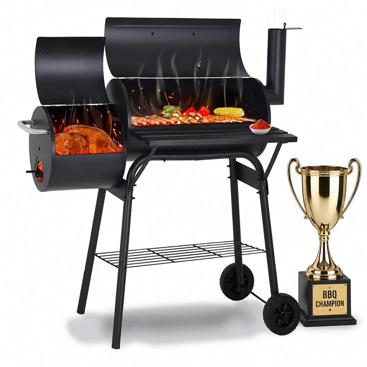 fdw 43-inch charcoal grill review