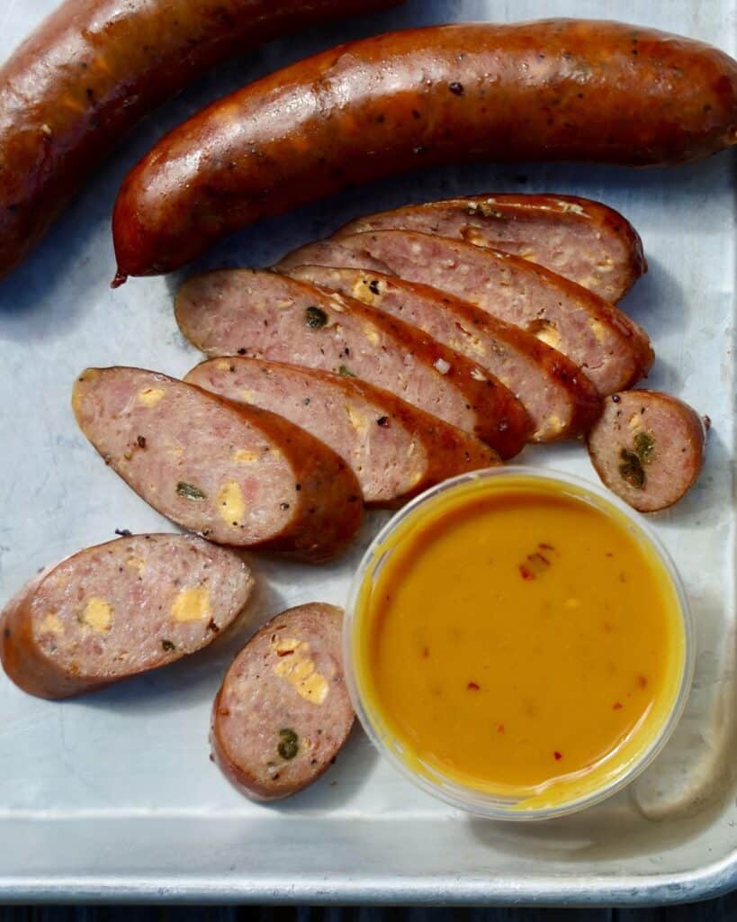 Fire-Roasted Jalapeno Cheddar Brats