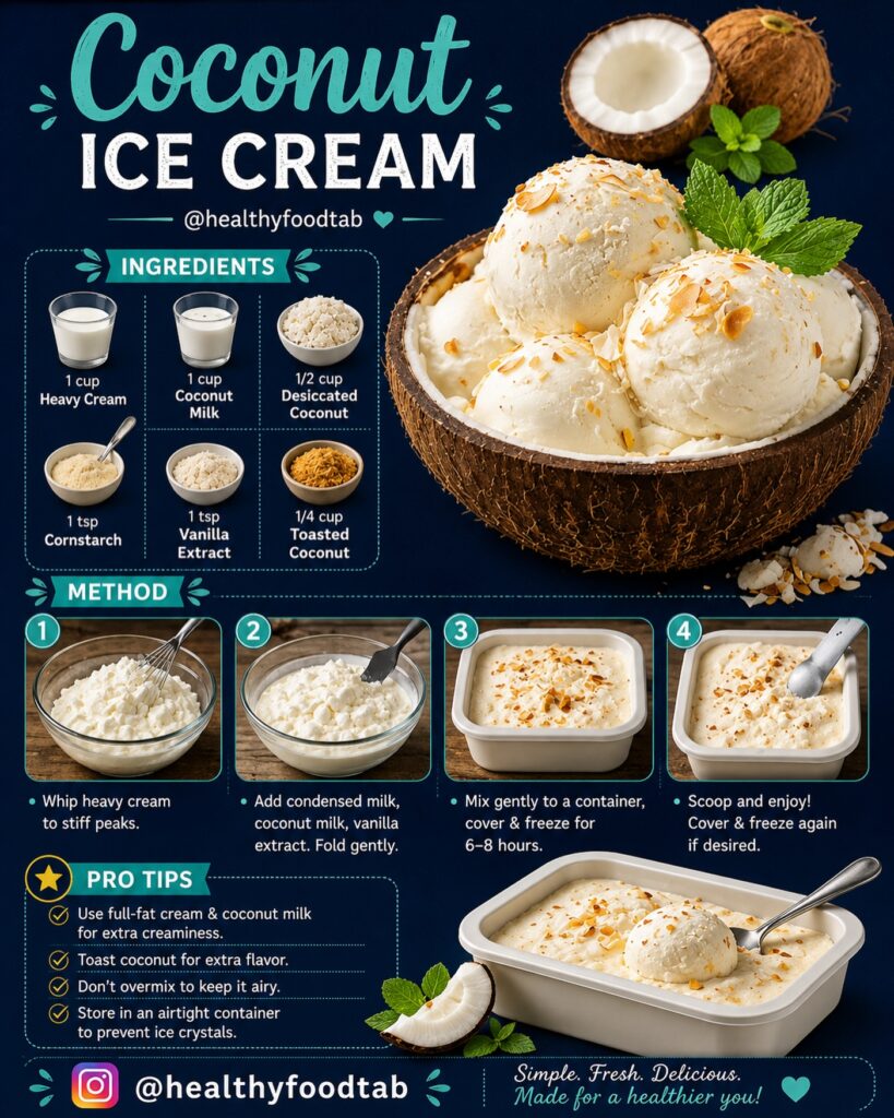 Frozen Jello Coconut Ice Cream Is Perfect For The Summer Heat