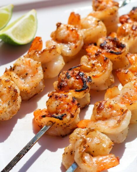 Grilled Firecracker Shrimp Skewers