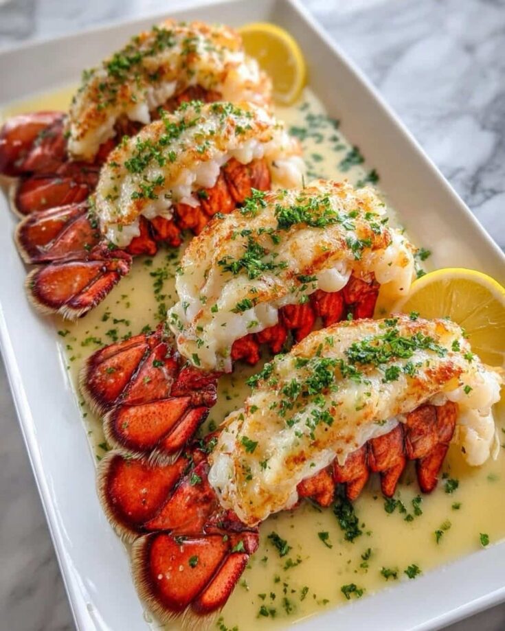 Grilled Garlic Butter Lobster Tails Recipe