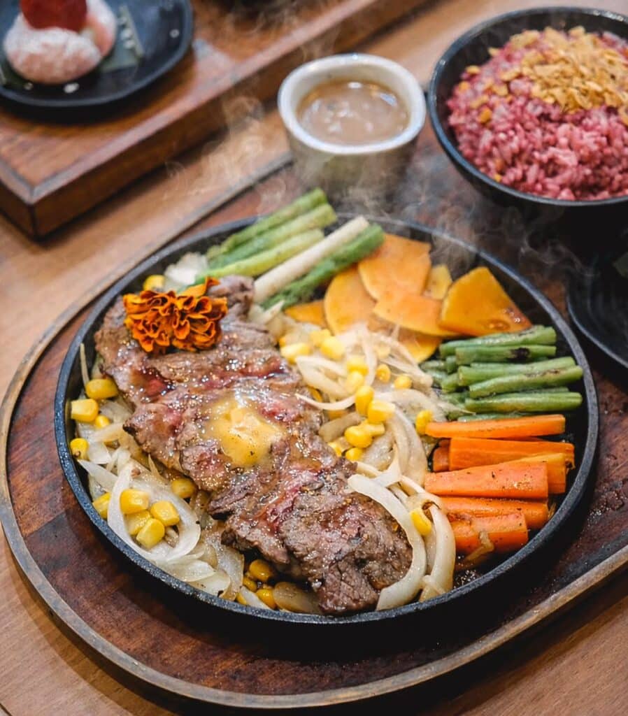 Grilled Meat And Vegetables Plus Sides