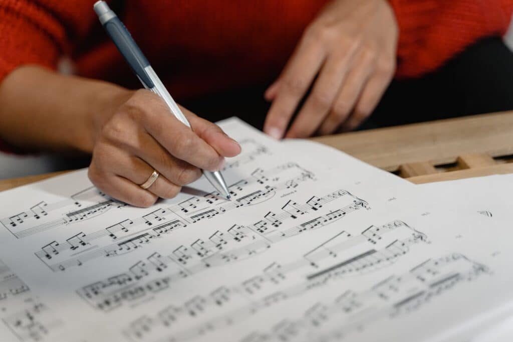 Handwritten Musical Notes