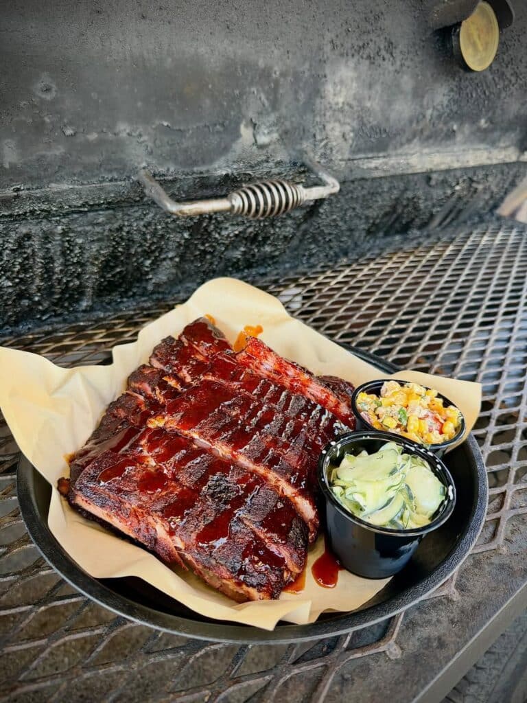Honey-Bourbon Glazed Smoked Ribs