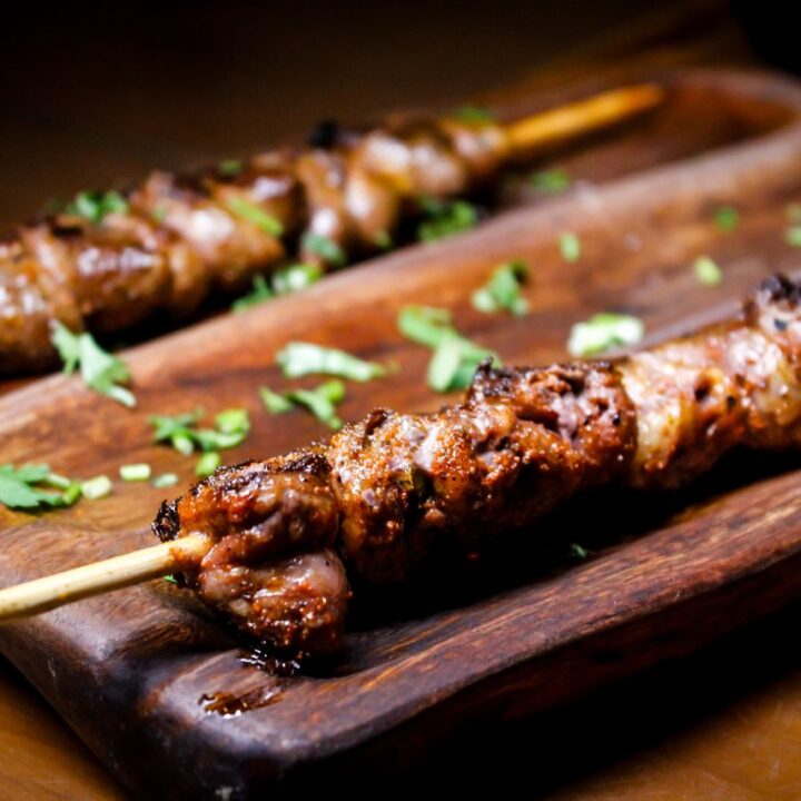 Juicy Caramelized Beef Skewers