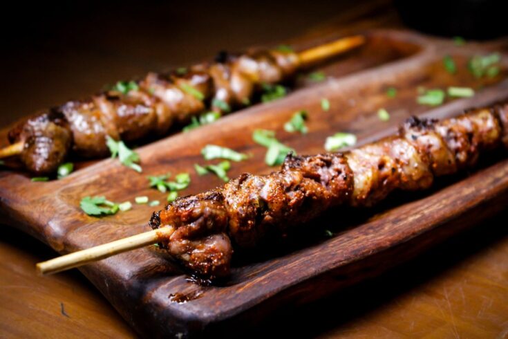 Juicy Caramelized Beef Skewers