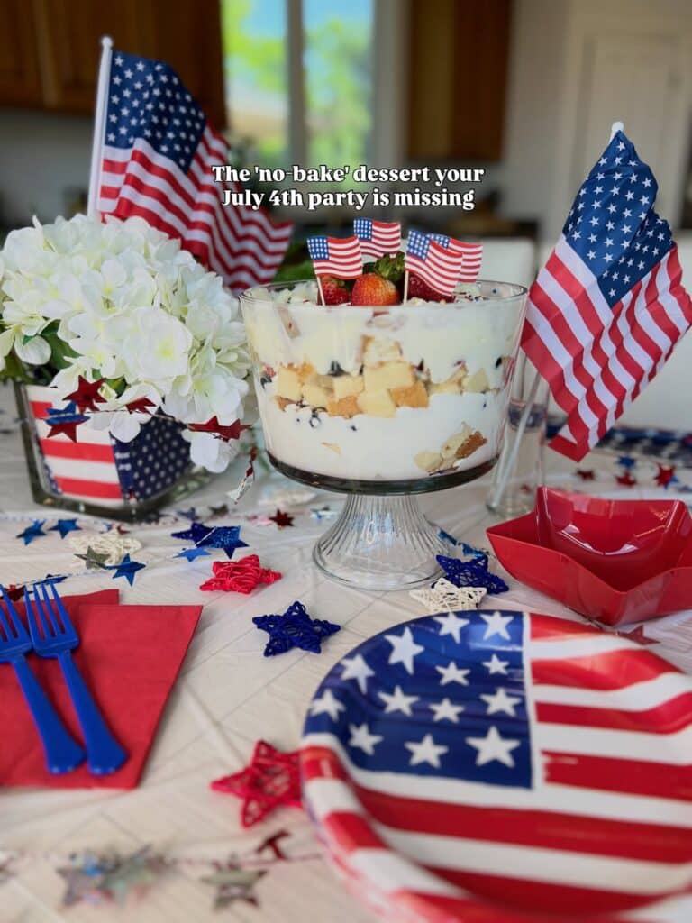 Patriotic Star-Spangled Berry Trifle 