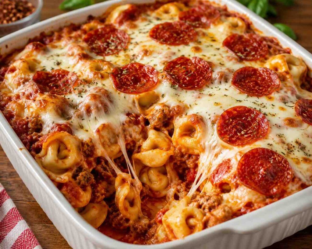 Pizza Tortellini Casserole
