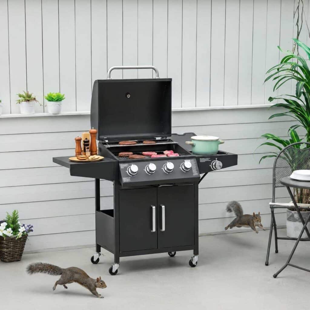real-world cooking test for the outsunny gas grill 