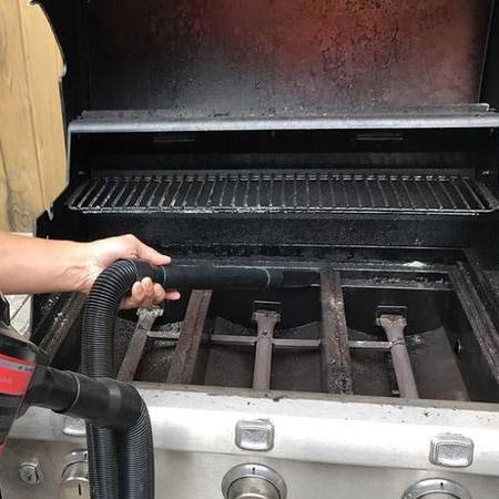 Removing Debris Inside The Grill