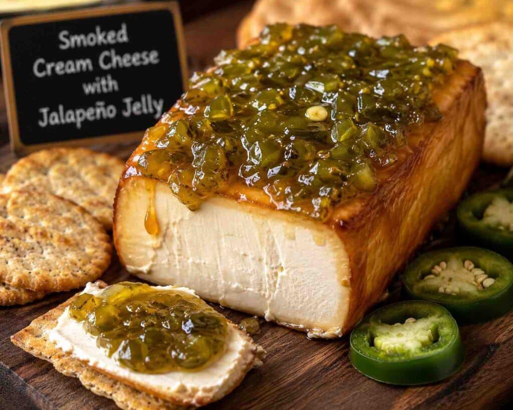 Smoked Cream Cheese With Jalapeno Jelly