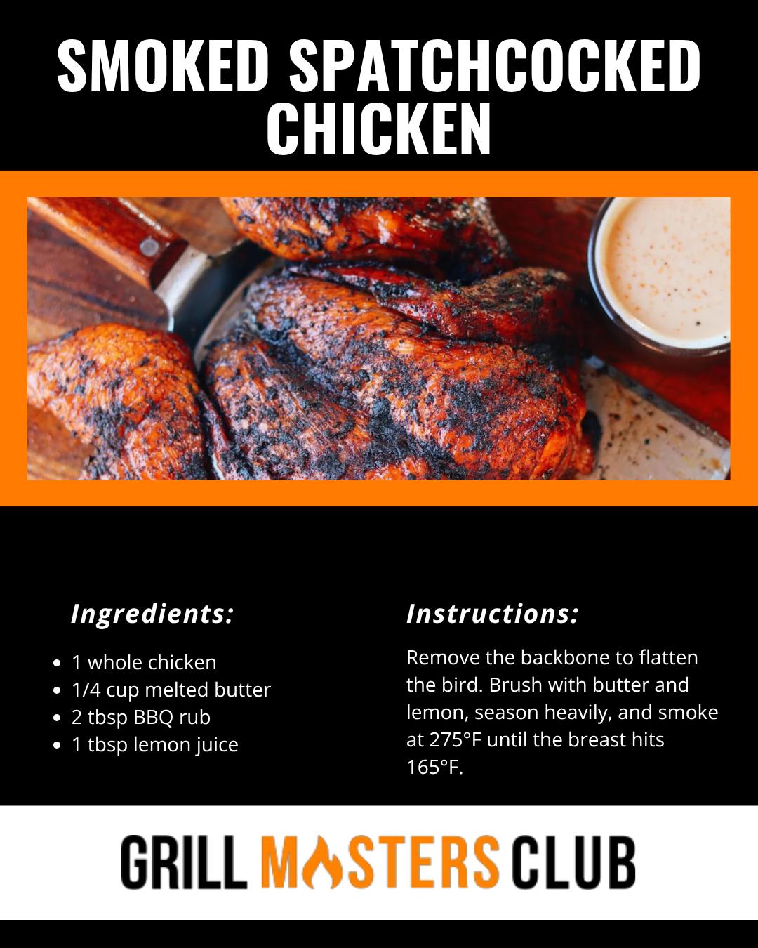 spatchcooked smoke-fried chicken