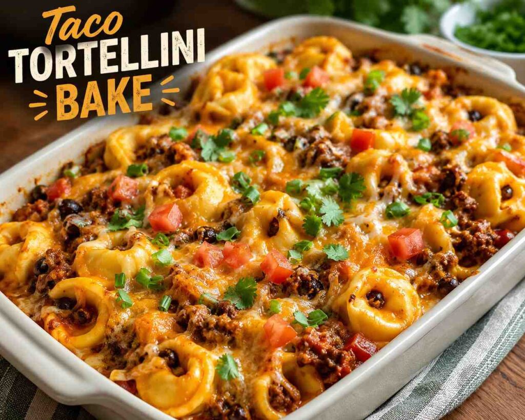 Taco Tortellini Bake