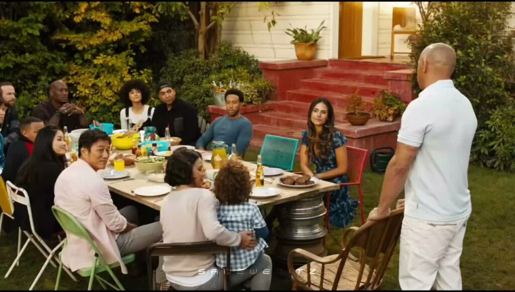 Smokin’ Barrels &Amp; Smoked Brisket: 10 Action Flicks With Bbq Scenes 1 The Fast And The Furious Family Dinner Scene