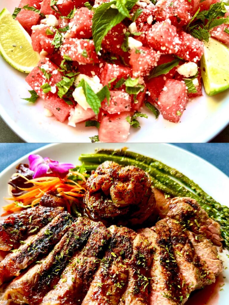 Watermelon Feta And Steak Salad