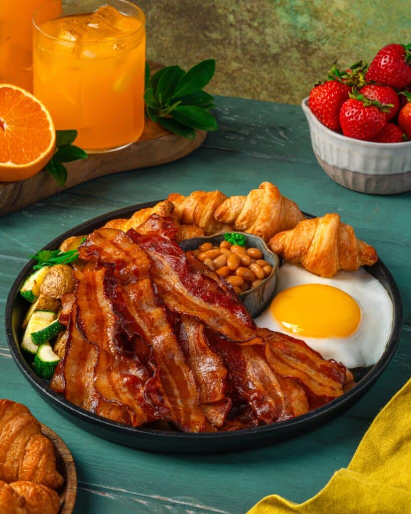 Bacon Eggs And Croissants