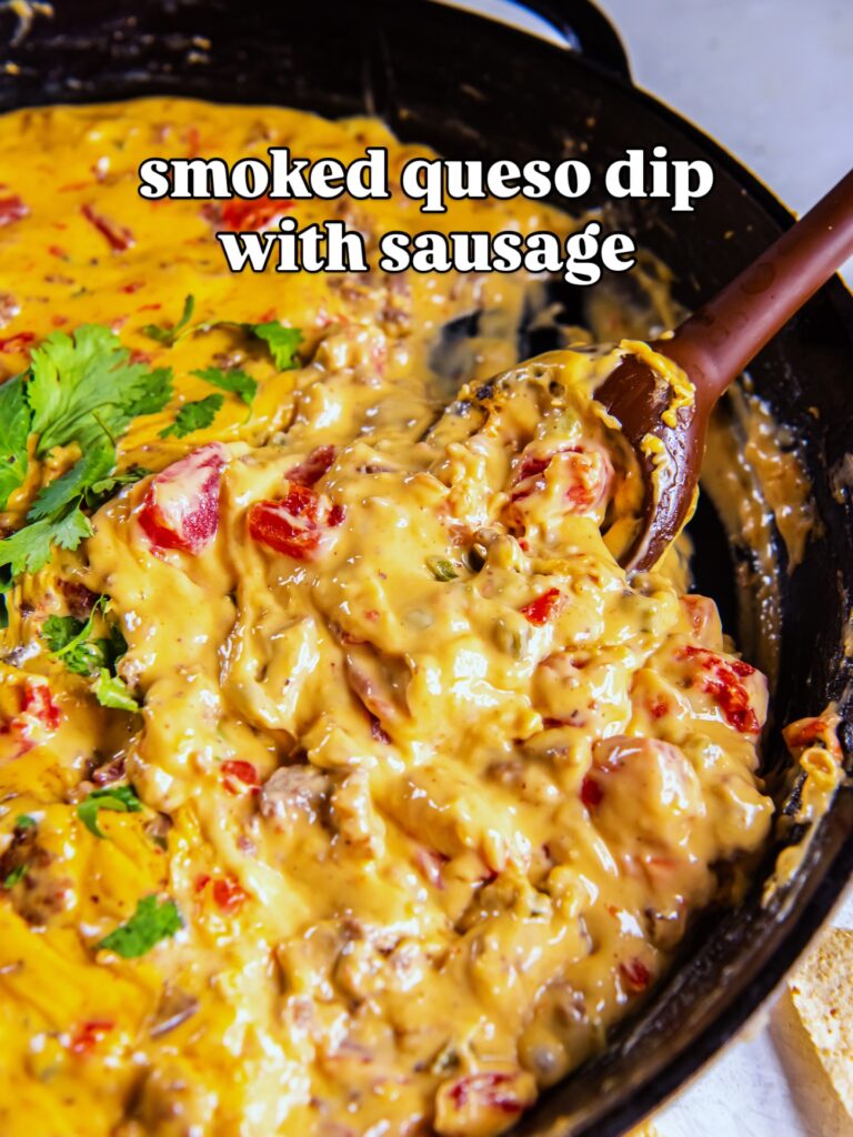 Cast Iron Smoked Queso Dip
