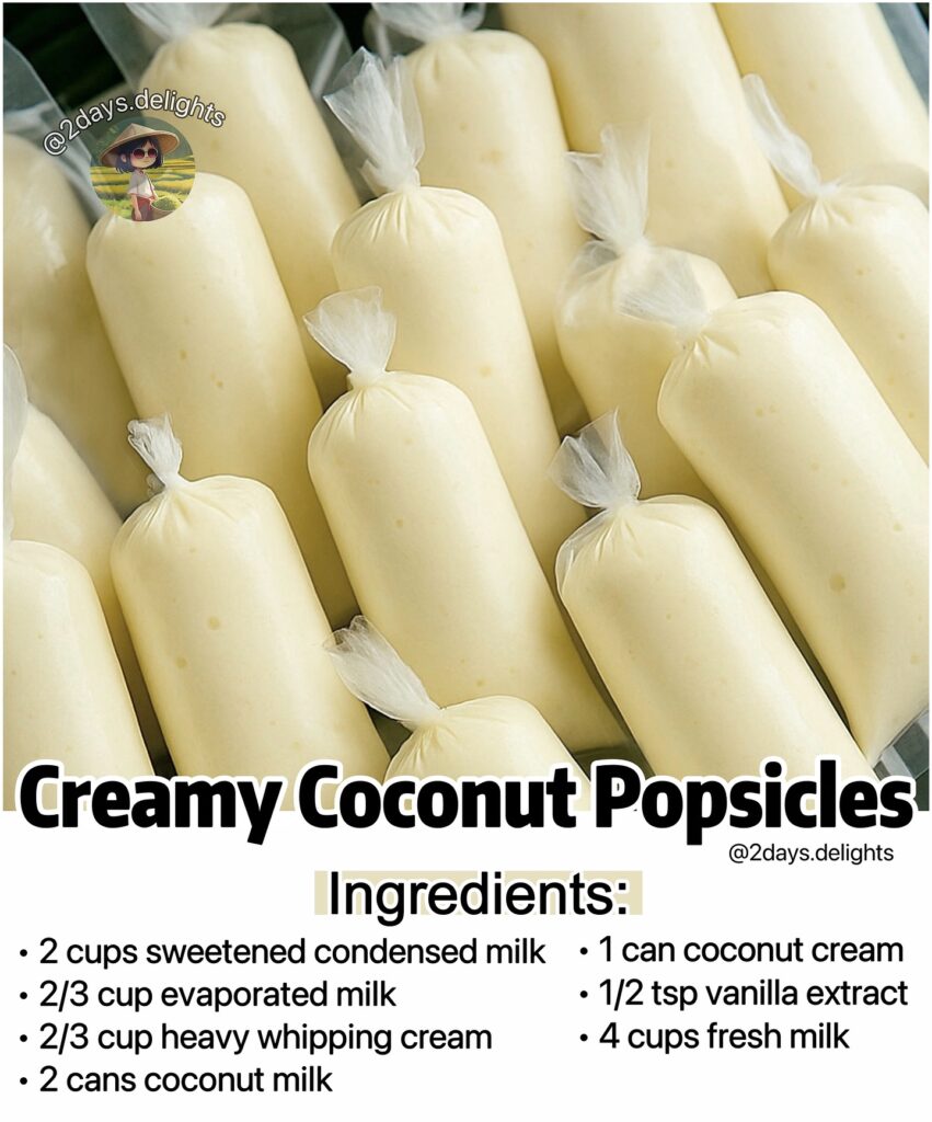Coconut Mile Ice Pops