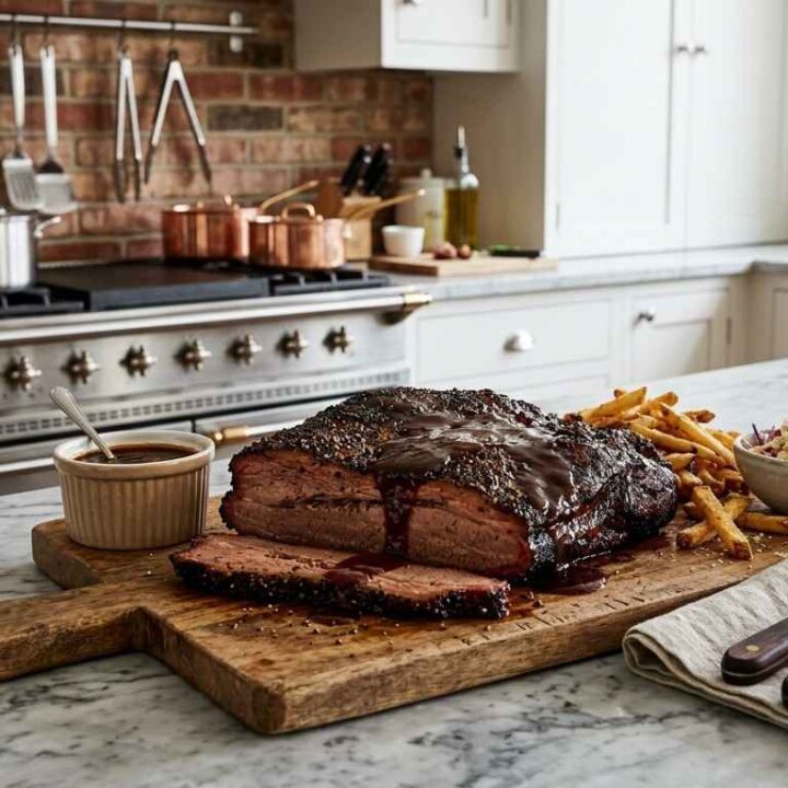 Coffee Beer Smoked Brisket With Zinfandel Bbq Sauce Recipe