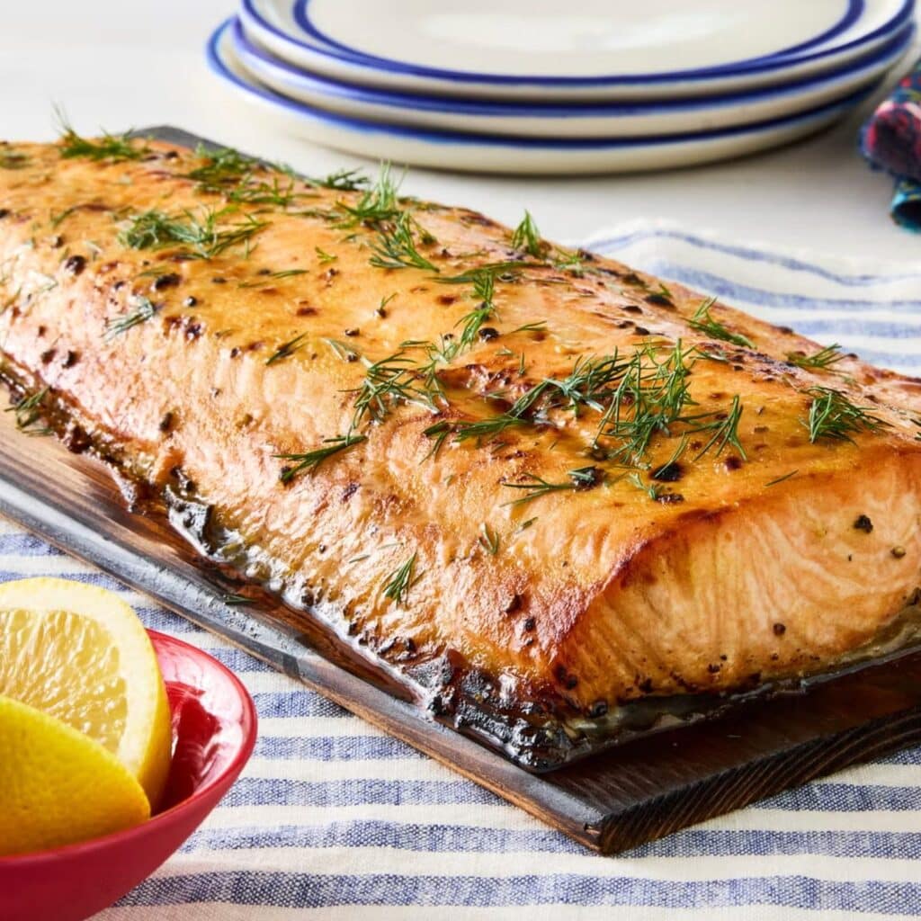 Stars, Stripes &Amp; Smoke Rings: 11 Independence Day Bbq Favorites 6 Flame-Kissed Grilled Cedar Plank Salmon