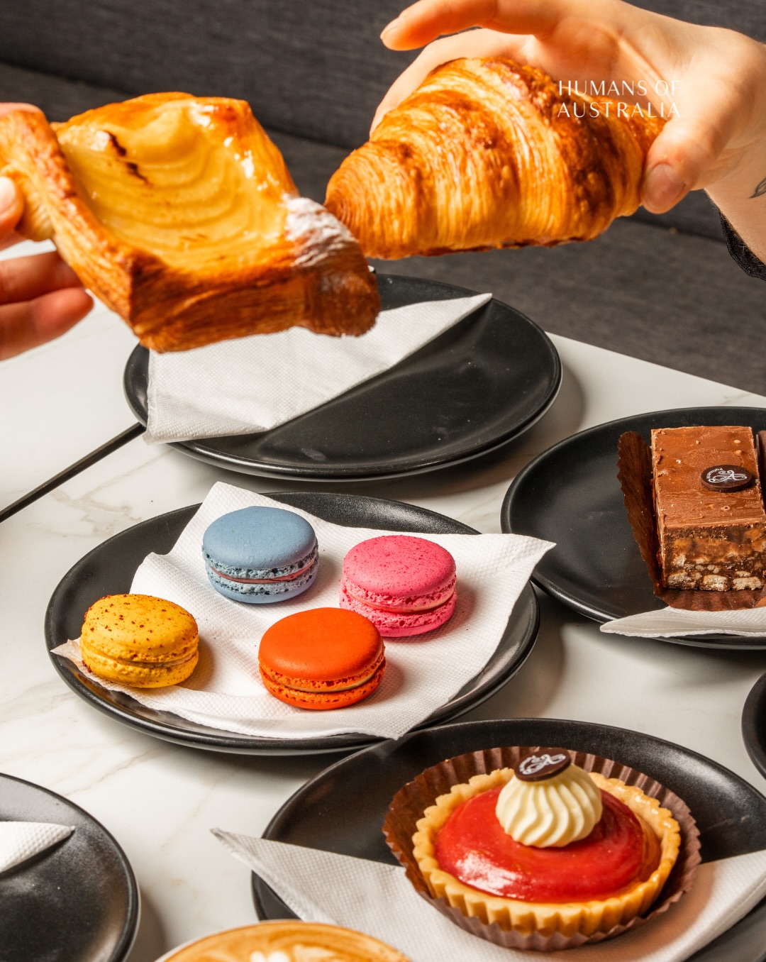 french patisserie serving croissants