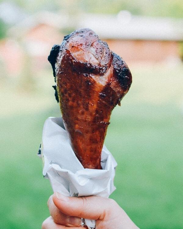 Caveman Feast: How To Make Smoked Fair Turkey Legs 1 Huge Turkey Legs Smoked Fair-Style