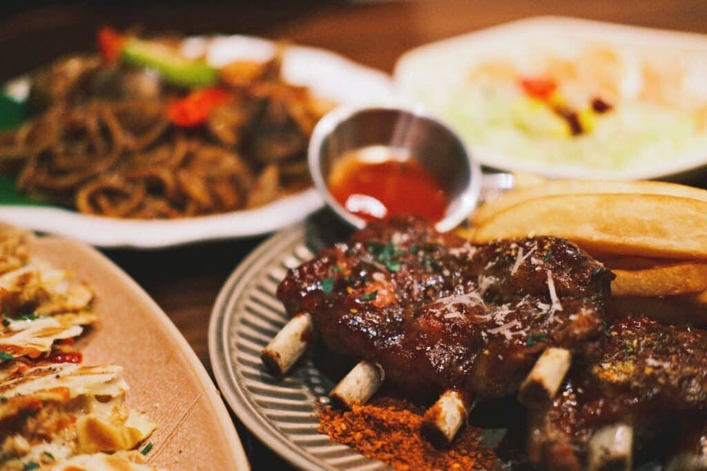 Korean Spareribs Bbq With Other Delicious Meals