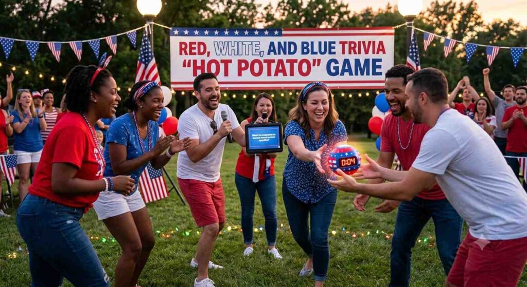 Red White And Blue Trivia Hot Potato
