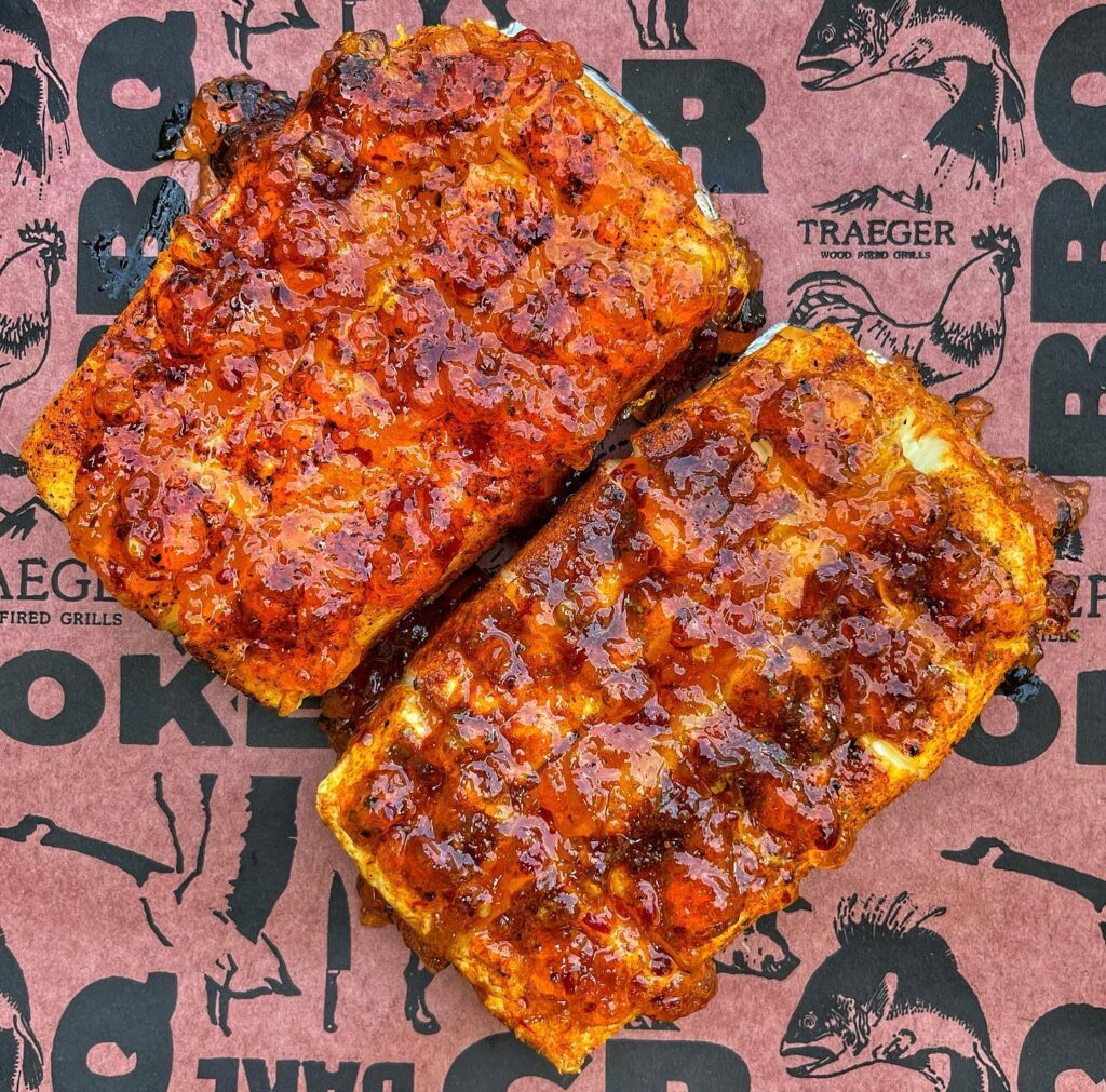 Smoked Cream Cheese With Pepper Jelly