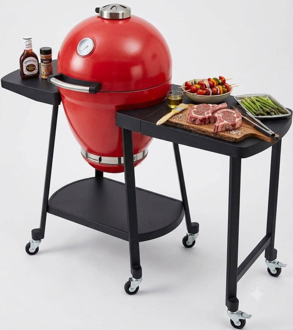 sunjoy charcoal grill 20-inch kamado grill