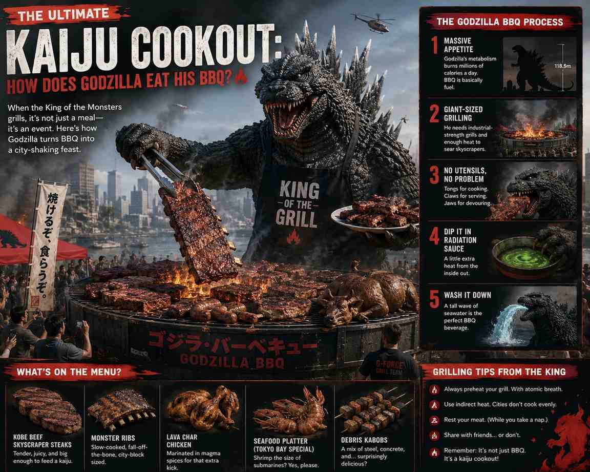 the ultimate kaiju cookout godzilla style bbq