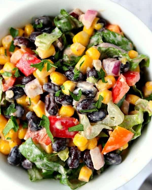 Vegetarian Black Bean Taco Salad