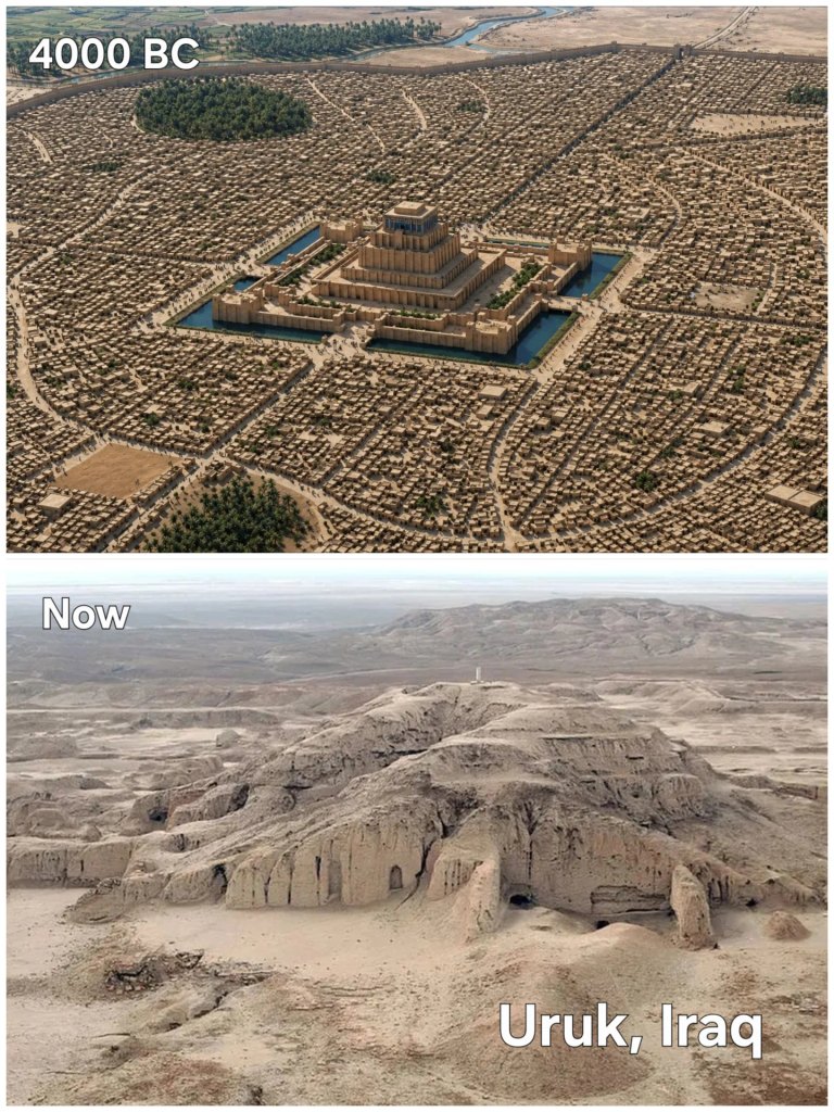 Ancient City Of Uruk In Mesopotamia