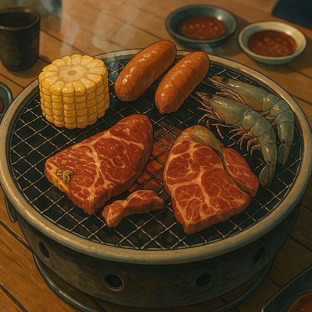 anime bbq studio ghibli style