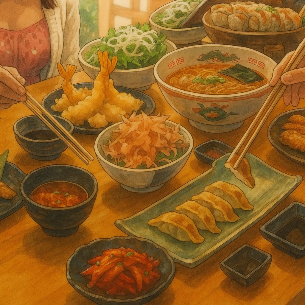 Assorted Anime Bbq Food