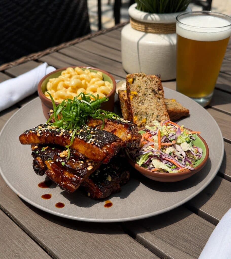 Backyard Bbq Rib And Grilled Cornbread Bowl