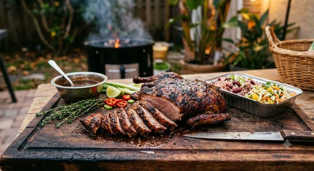 Barbecue Duck Smoker Style