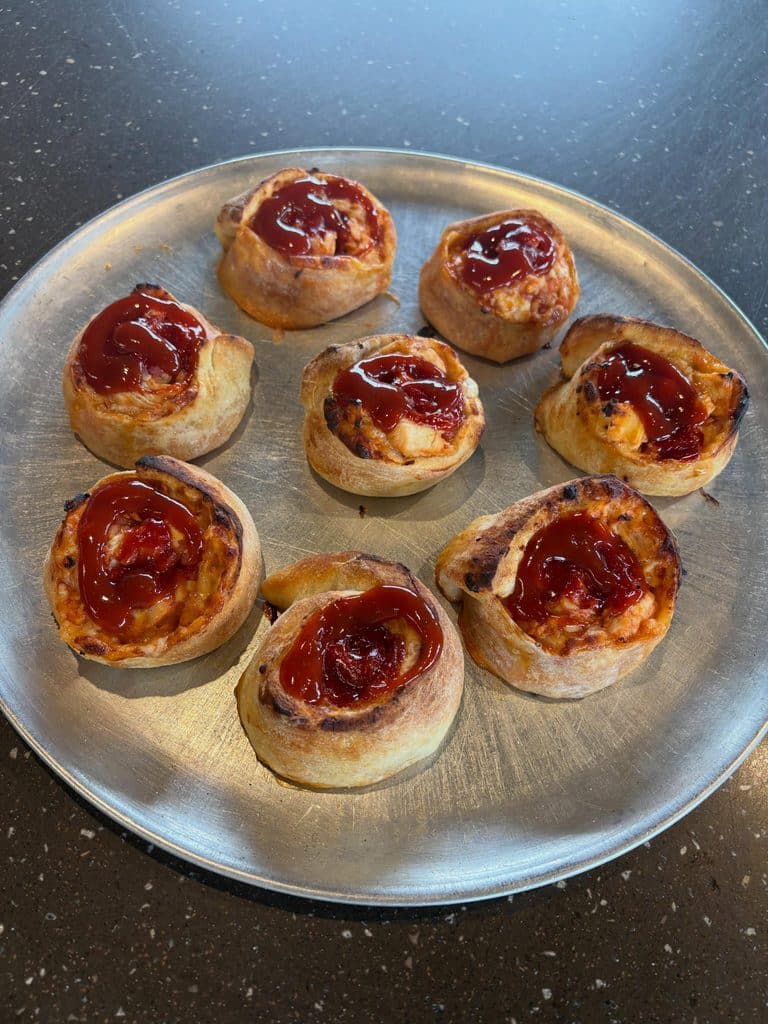 Bbq Chicken And Cheese Pinwheel