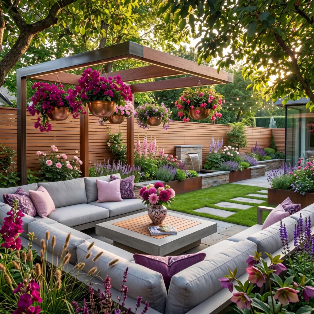 Beautiful Lounge And Backyard Outdoor Kitchen