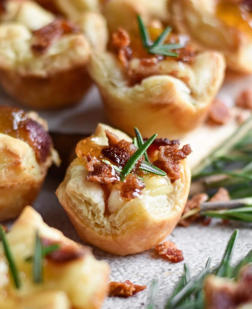 12 Next-Level Brie Cheese Recipes That Are Almost Too Pretty To Eat 10 Brie And Raspberry Puff Pastry Bites