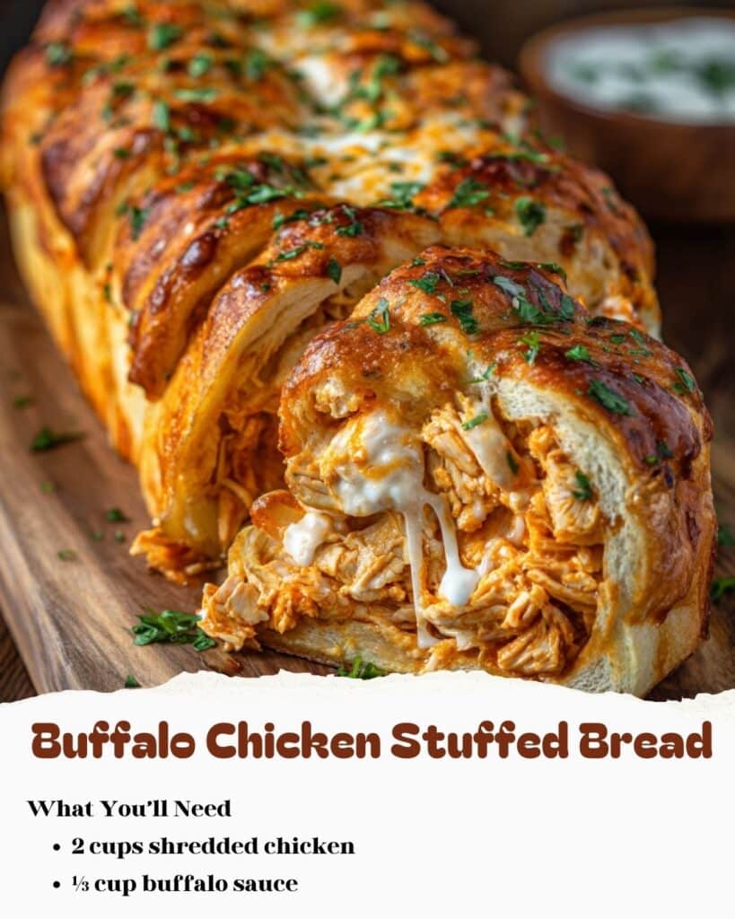 Buffalo Chicken Pull-Apart Bread