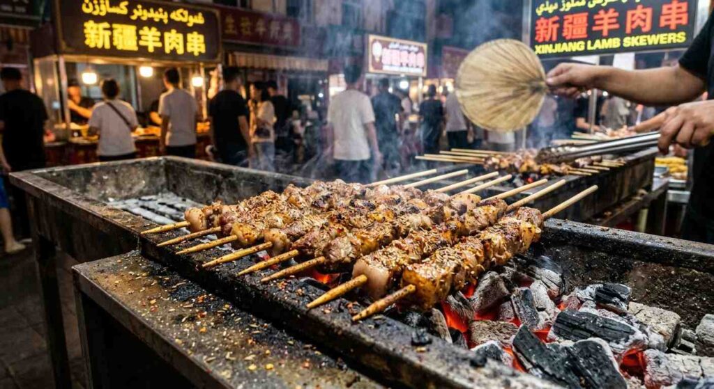 China’s Xinjiang Chuan’r Cumin Lamb Skewers