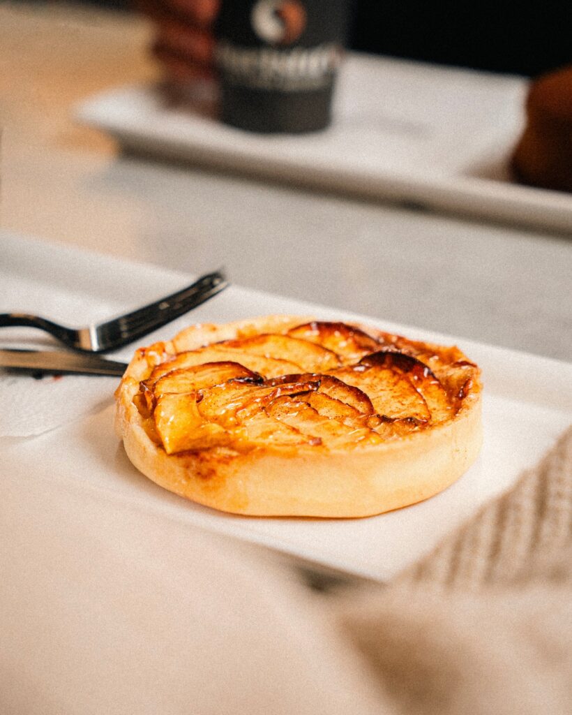 Classic Cinnamon Apple And Salted Caramel Tart