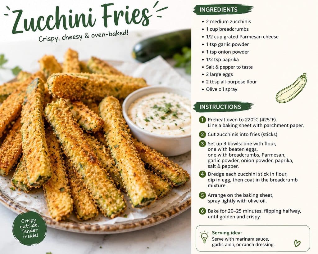 Crispy Baked Zucchini Fries With Marinara