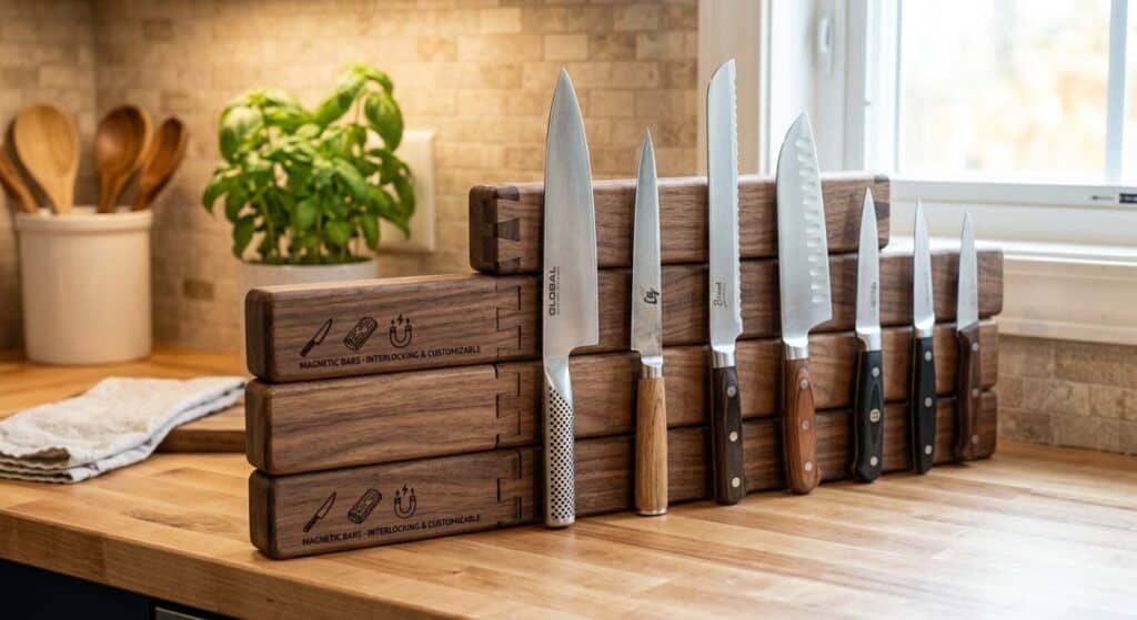Customizable Interlocking Magnetic Bars