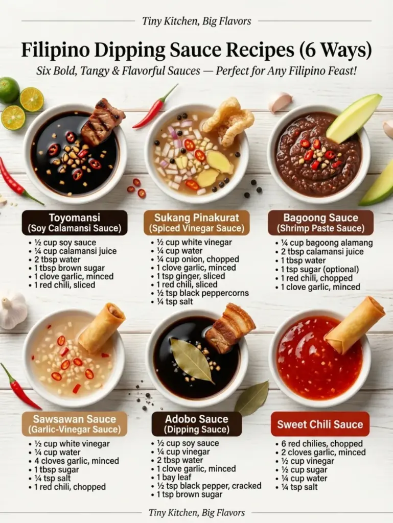 Different Types Of Filipino Dipping Sauce