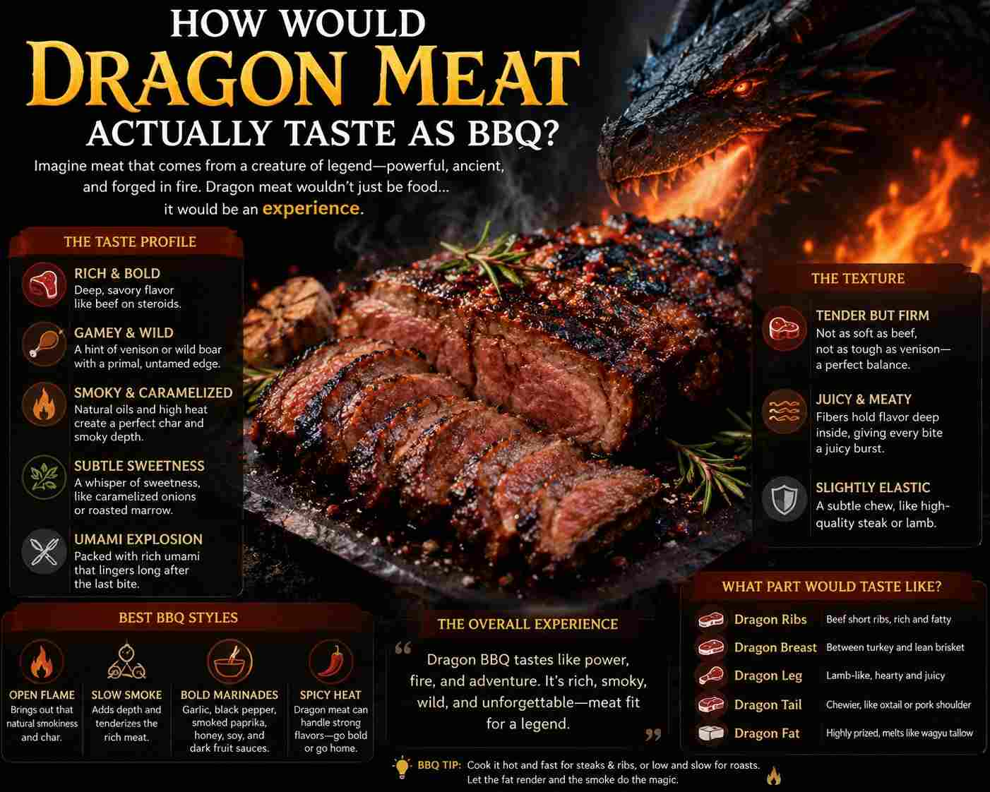 dragon meat as bbq